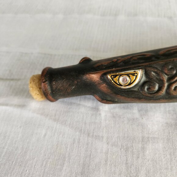 Rare Russian Pistol Decanter – Ornate Vintage Brandy Bottle, Statement Bar Cart - Picture 8 of 16